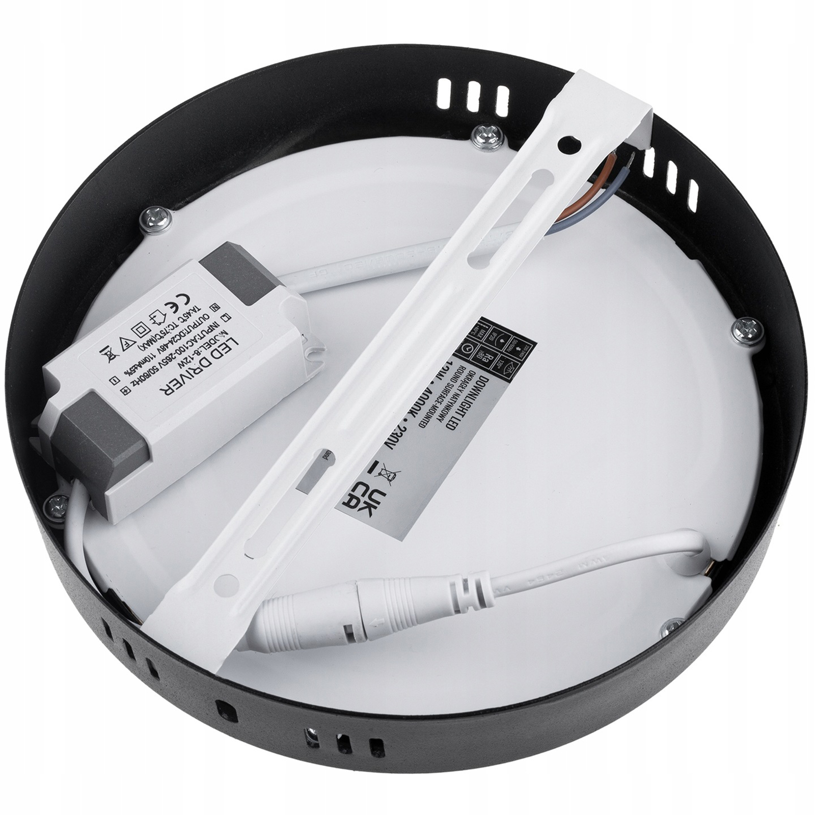 Panel LED 12W PLAFON NATYNKOWY OKRĄGŁY MOCNY LAMPA SUFITOWA OPRAWA ŚCIENNA Marka NNLED