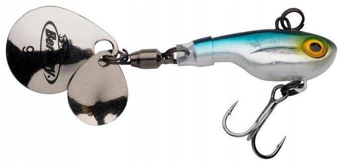Wirujący ogonek Berkley Pulse Spintail 5g Blue Silver Glitter Na Okonie