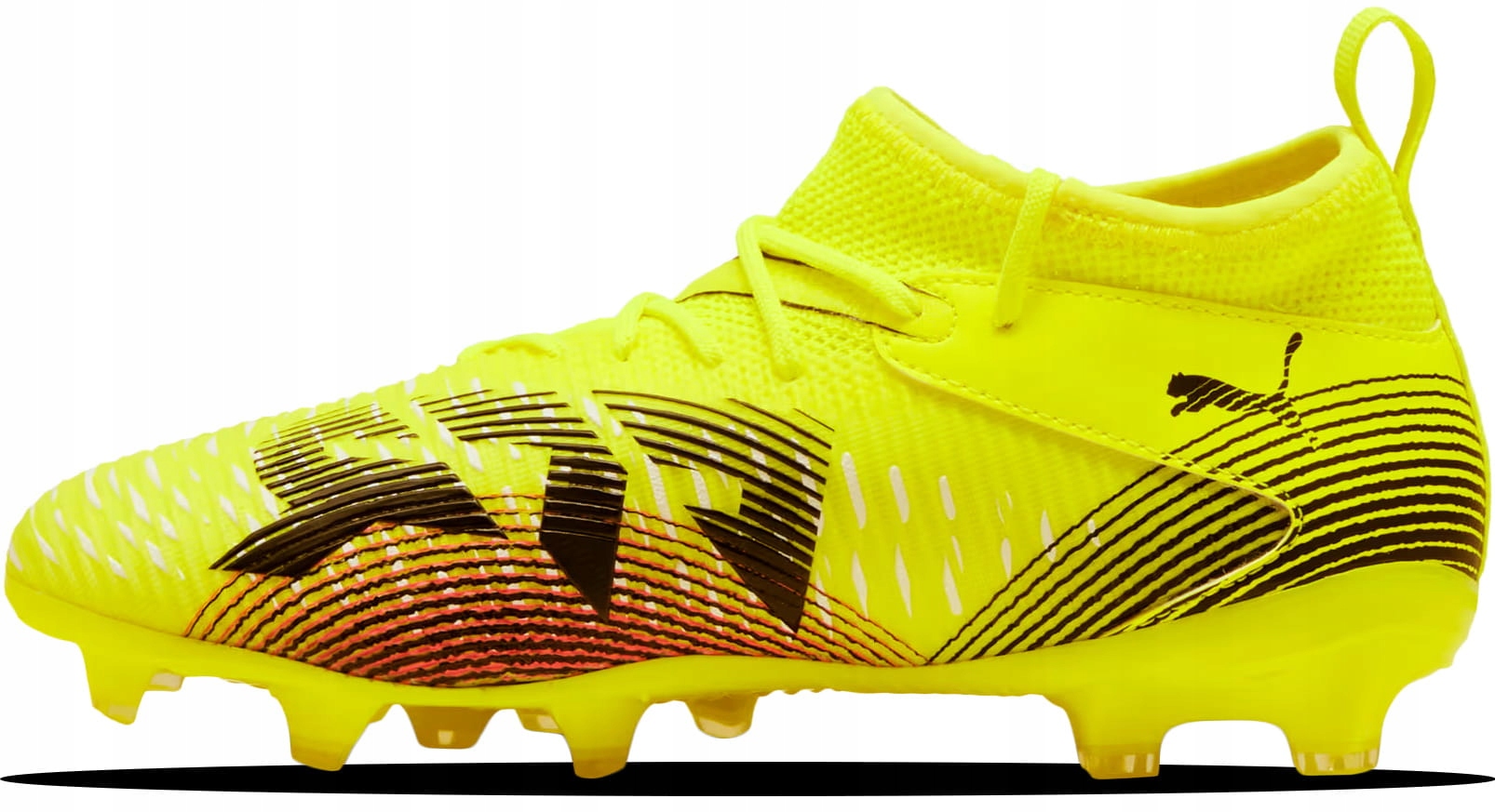 Dětské fotbalové kopačky Puma Future 8 Match Fg/ag Jr sportovní obuv žluté 30