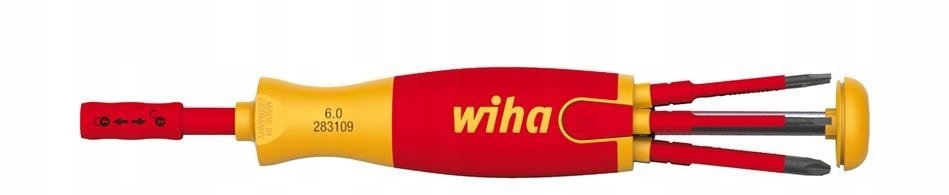 Wiha 38612 Wkrętak z mag. bitów z 6 bitami slimBit