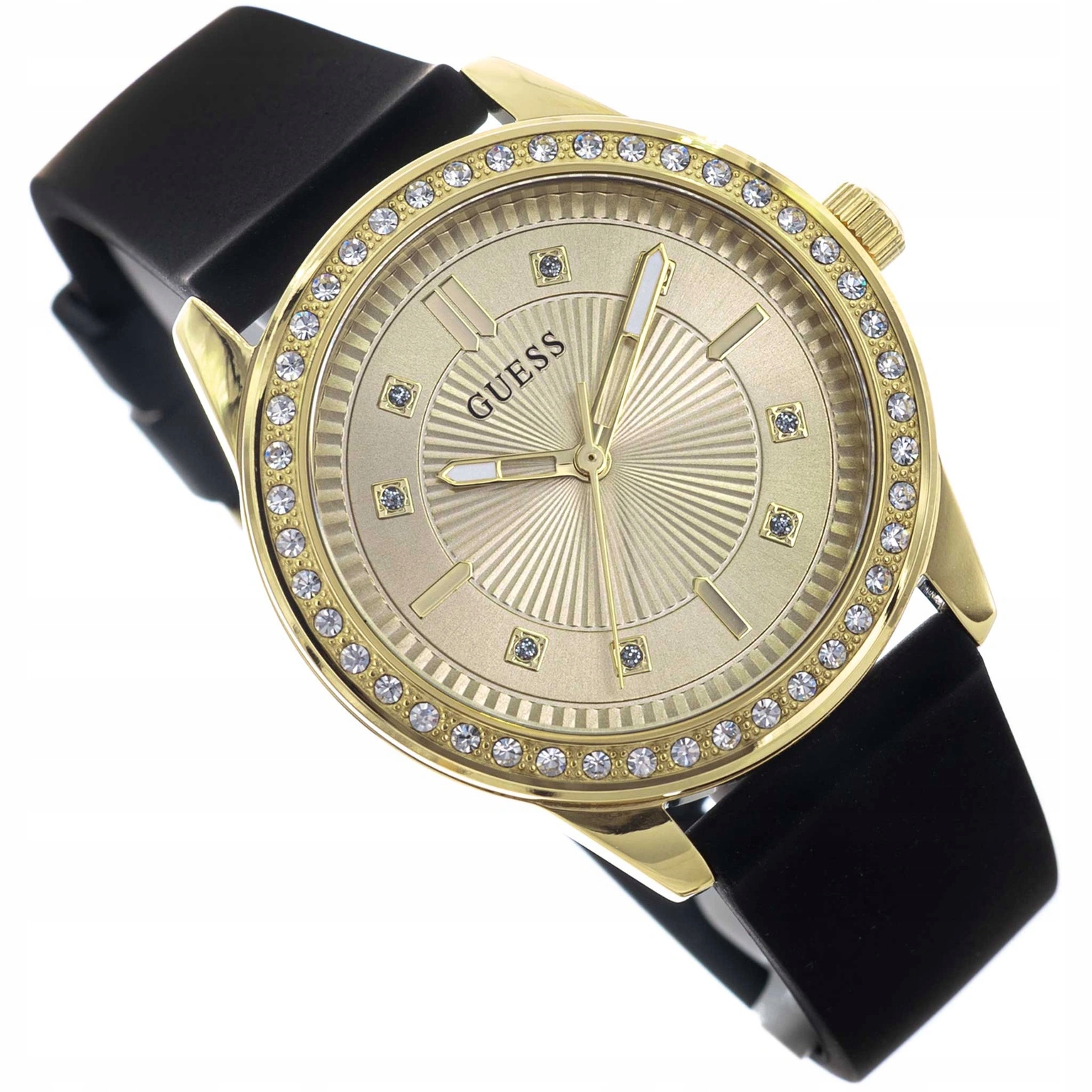 Dámské Hodinky Guess GW1030L2 Margo Černé Zirkony Elegantní