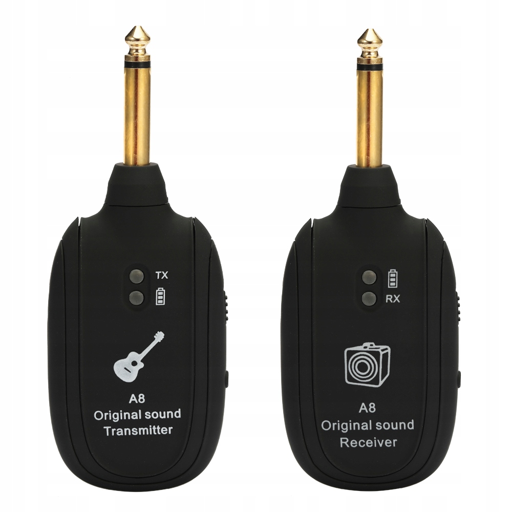 A8 Bezprzewodowy system do gitary elektrycznej Tx+rx Uhd 730 MHz