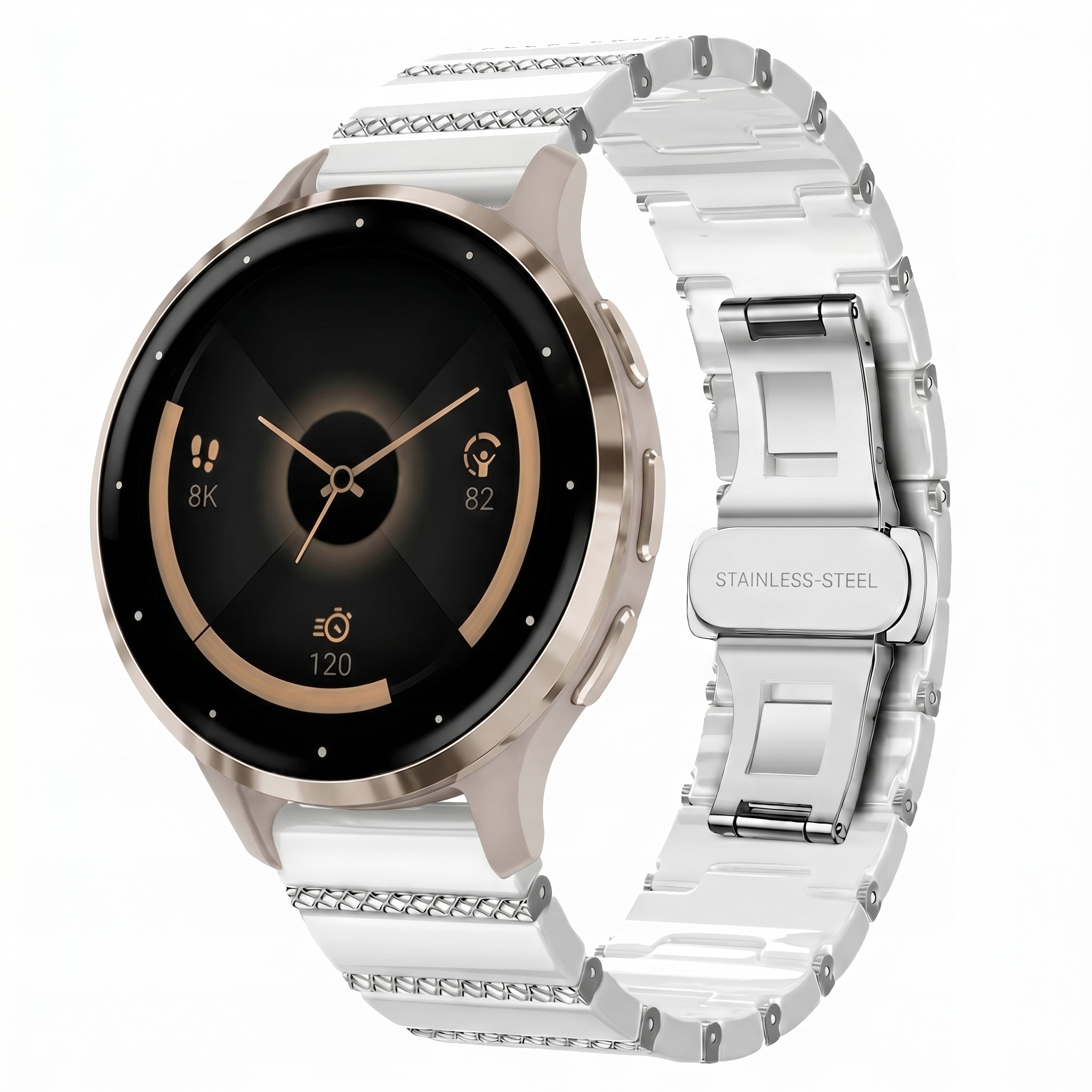 Ceramiczna Bransoleta Do Garmin Venu 2S 3S 4 41MM Vivoactive 4S, 18MM