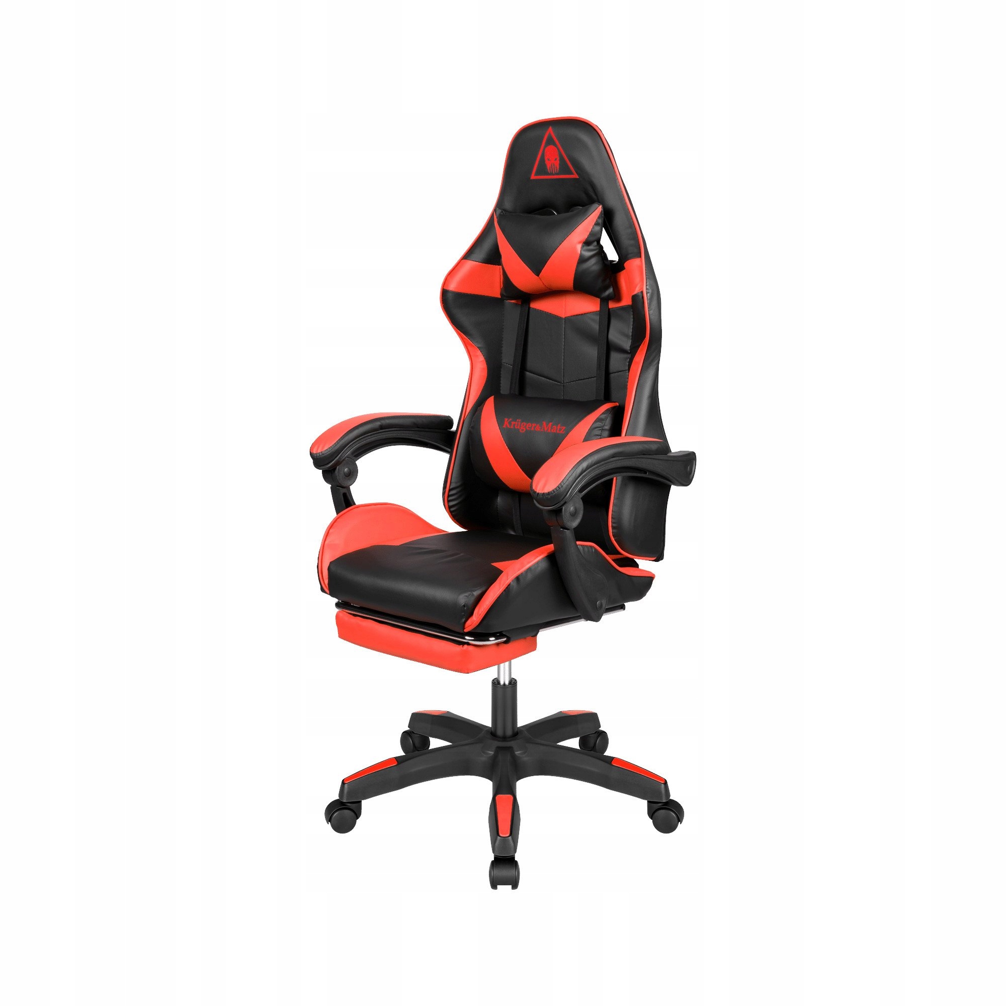 Kruger&Matz KM0790 Herná stolička s podnožkou GX-150, čiernočervená