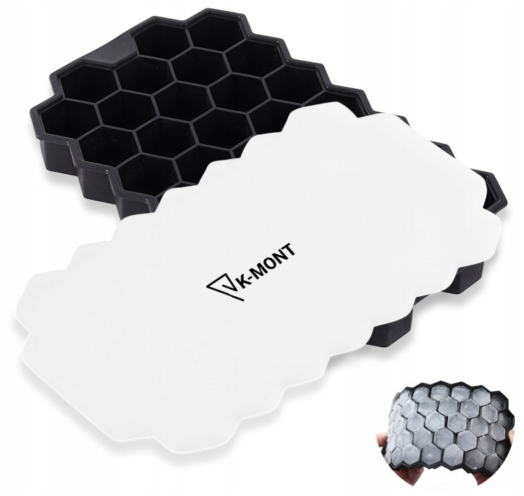 

Foremka silikonowa do Kostek Lodu z pokrywką Hex