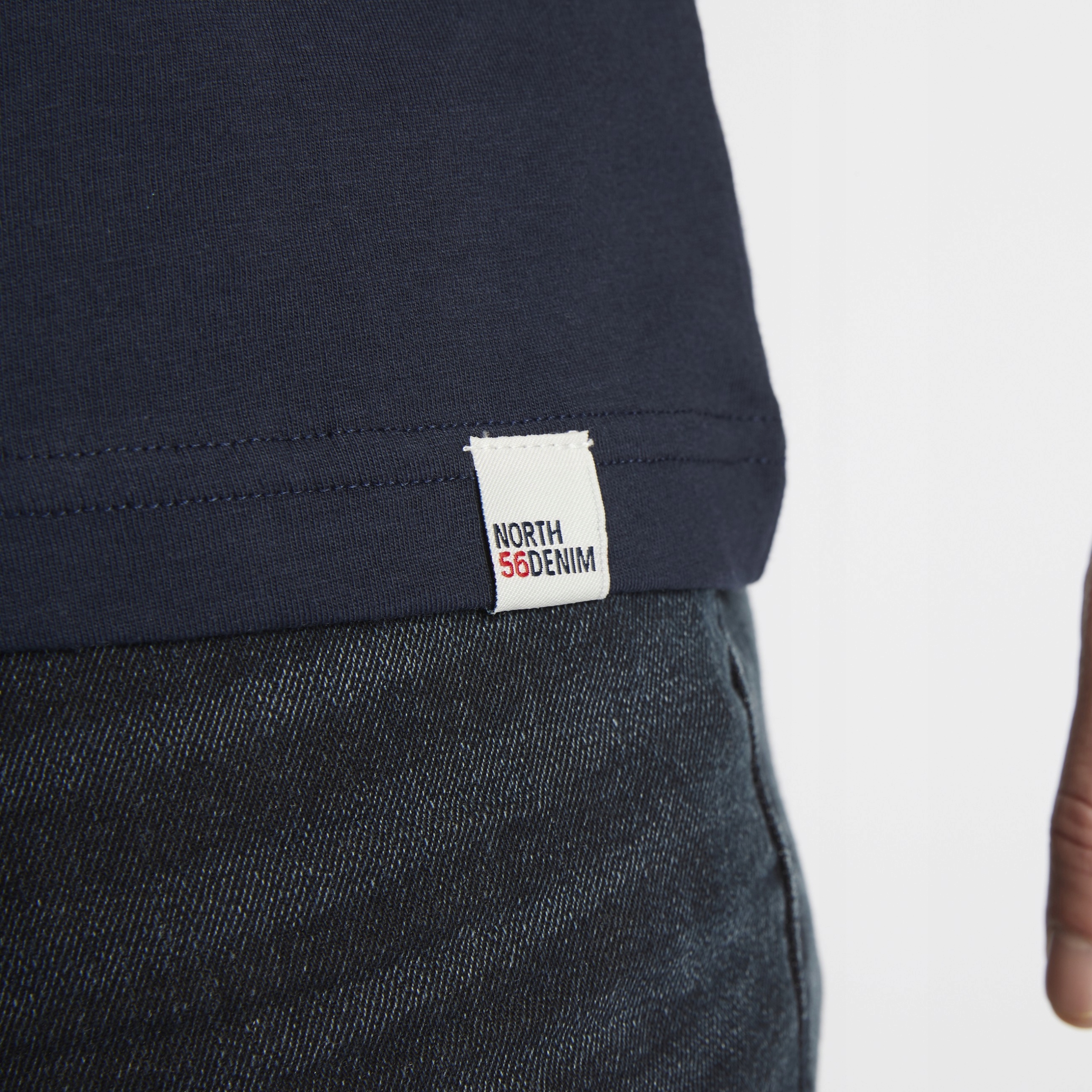 NORTH 56°4 DUŻE ROZMIARY DWIE KOSZULKI GRANATOWE T-SHIRT 2PAK 4XL 142cm Materiał dominujący bawełna