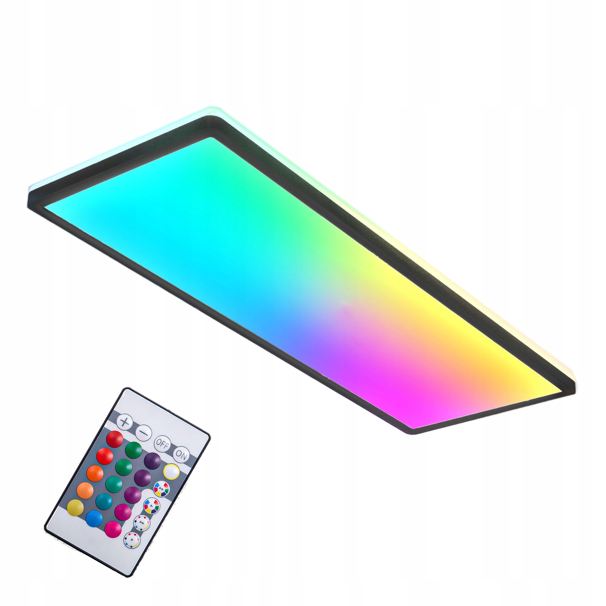 Lampa sufitowa plafon Led 22W Rgbw z pilotem salon sypialnia nowoczesna