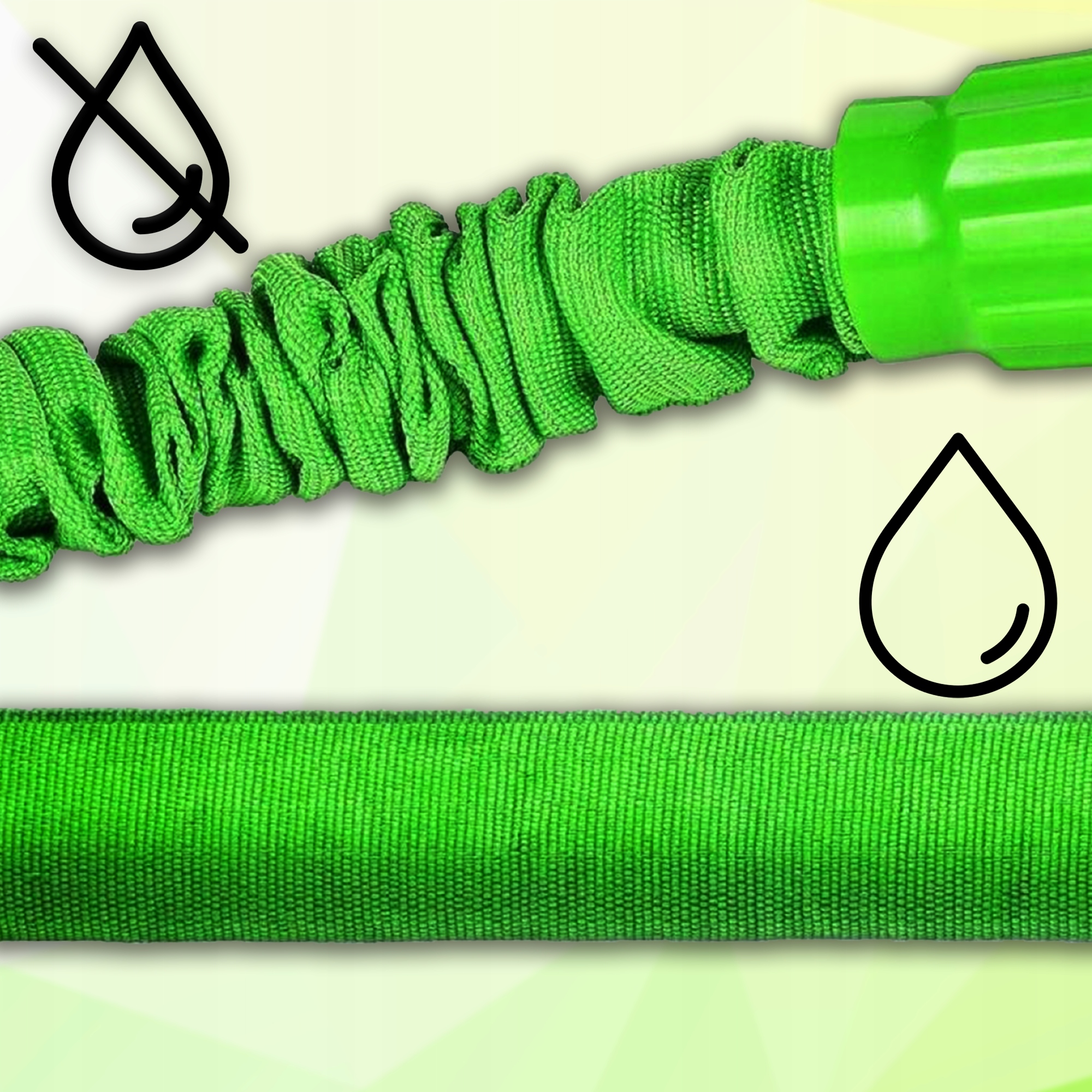 WĄŻ OGRODOWY 22,5 M ROZCIĄGLIWY ELASTYCZNY ZRASZACZ + ZŁĄCZKA + PISTOLET Typ zestawy