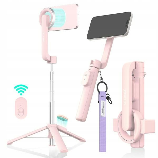 Araree Selfie tyč Bluetooth Magfie Pod růžová/pink MagSafe Tripod AR60-01