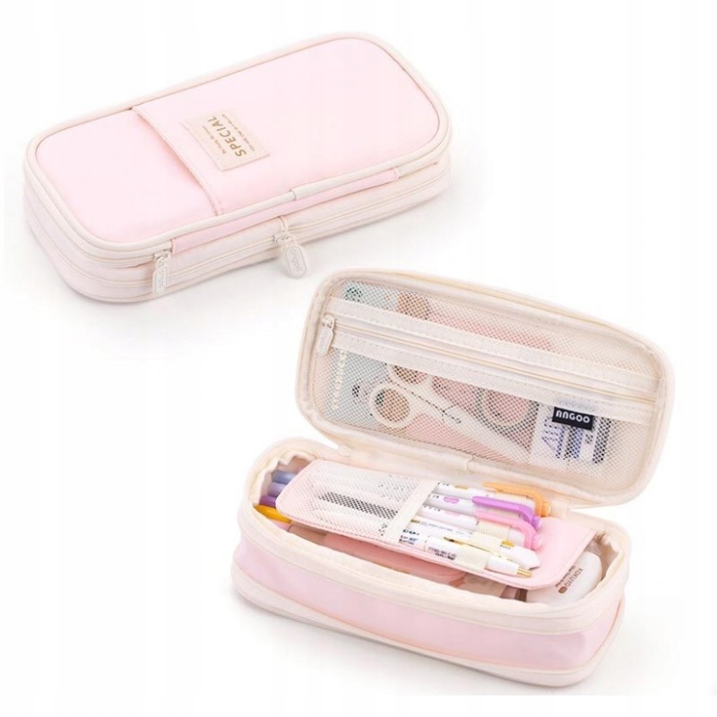 DUŻY PIÓRNIK WIELOFUNKCYJNY SASZETKA TRZYKOMOROWY