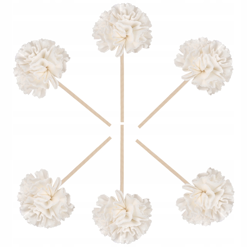 RATTANOWE PATYCZKI AROMATERAPIA KWIATY ROZPROSZONE 6 SZT Marka bez marki