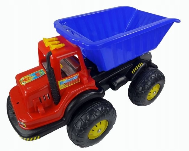 Ogromne auto wywrotka jeździk do piasku gigant POL Materiał plastik