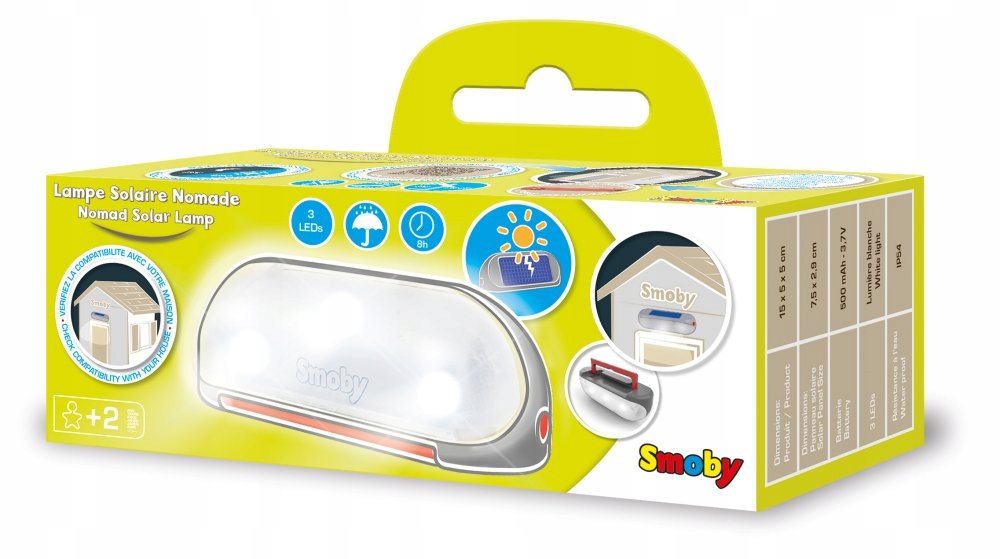 Lampa solarna do domków ogrodowych Dioda Led Smoby