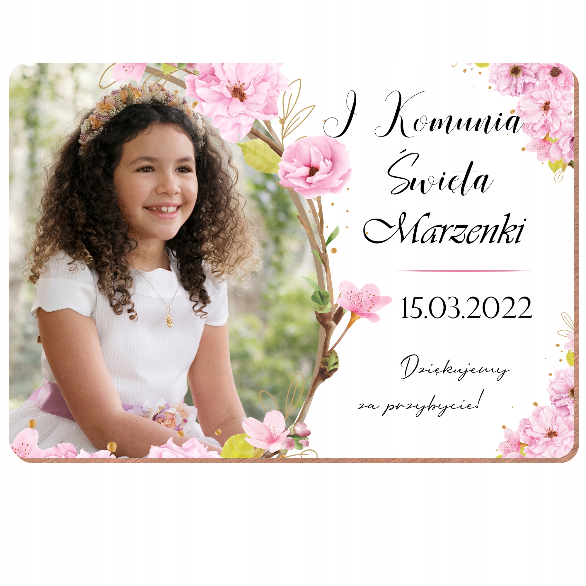 10x PODZIĘKOWANIA MAGNES KOMUNIA ZDJĘCIE WZ3 Y7