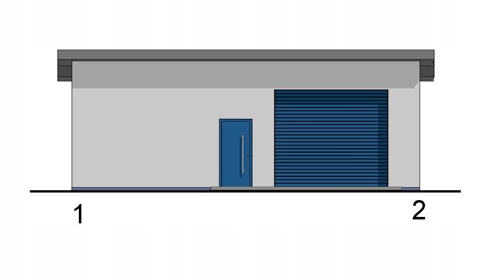 PROJEKT BUDYNKU GOSPODARCZEGO GJ16 Szerokość 10.71 m