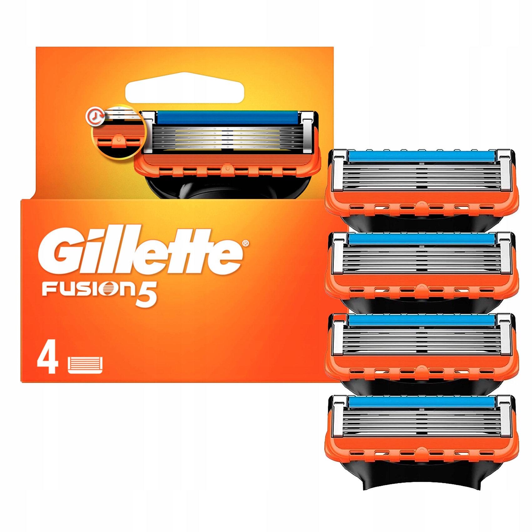 Gillette Fusion5 vyměnitelné břity pro holicí strojek 4 ks