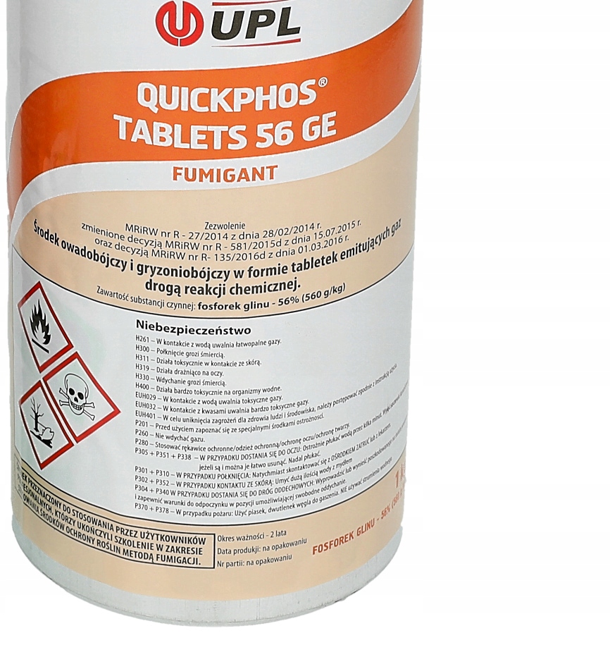 Tabletki Trucizna Środek na krety QUICKPHOS Tablet Kod producenta QUICKPHOS Tablets