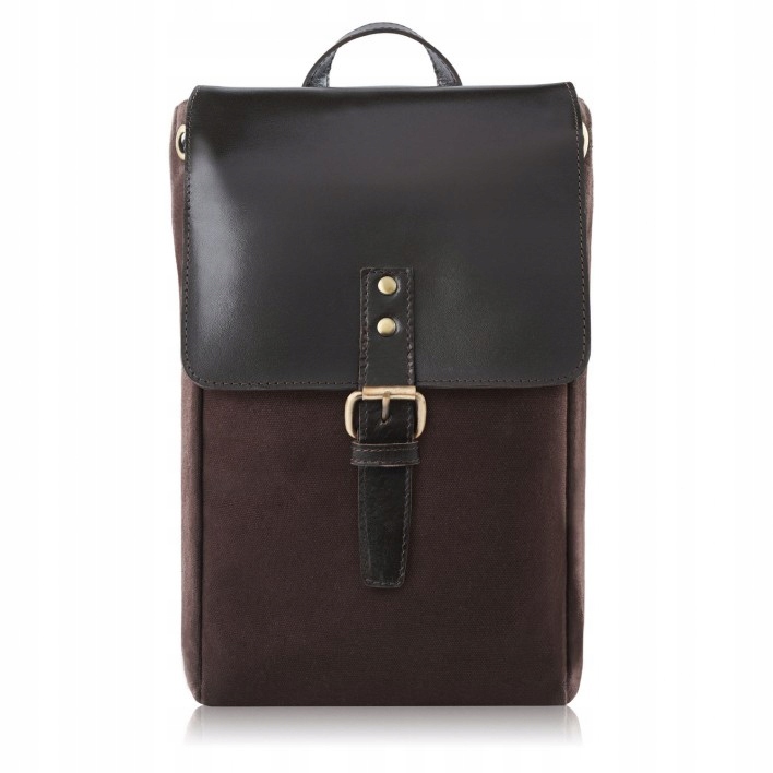 Dámský městský Batoh malý hnědý retro kožený batoh Paolo Peruzzi