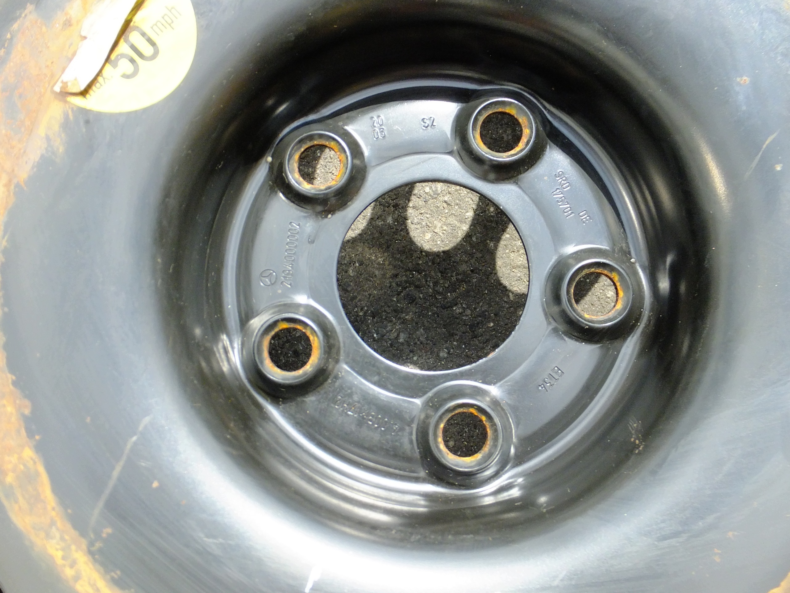 wheel spare 17'' mercedes w211 2194000002
