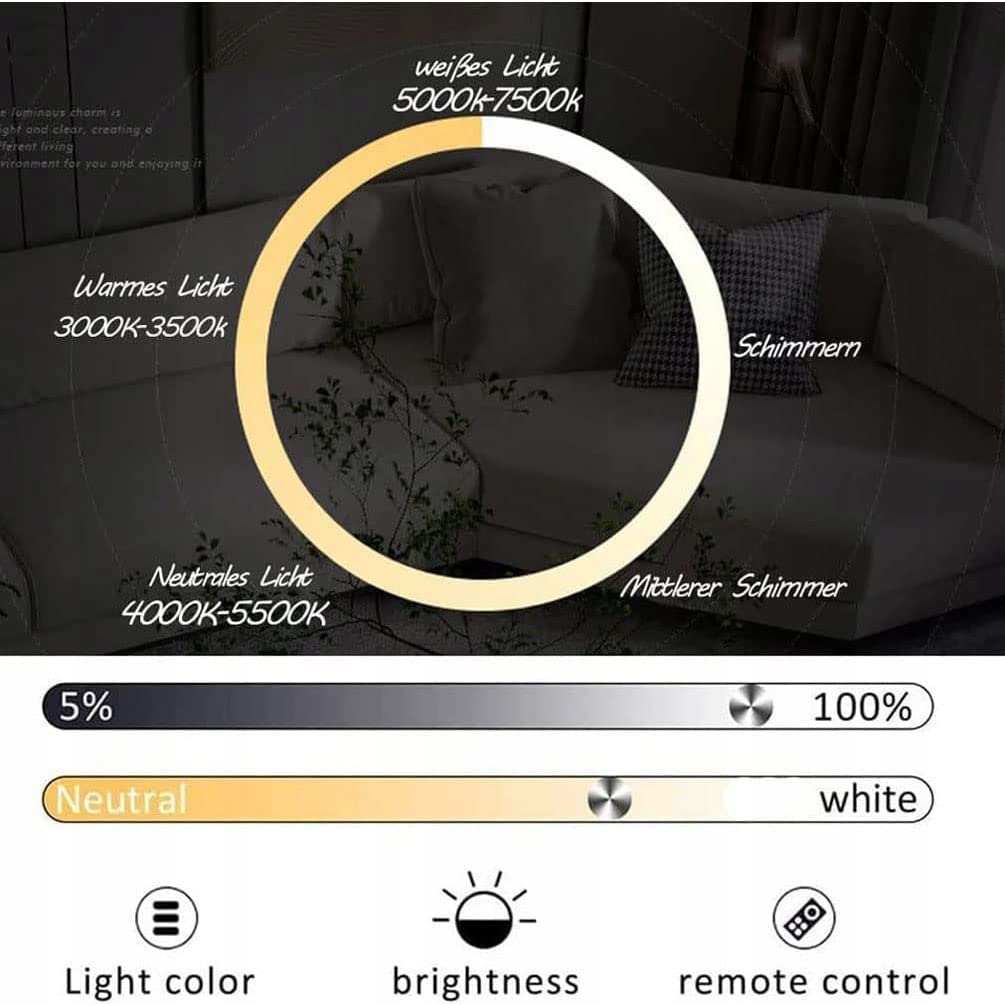 DIMMBARE LED Czarna Lampa Wisząca Z Pilotem Do Jadalni Kuchni — miniatura 5