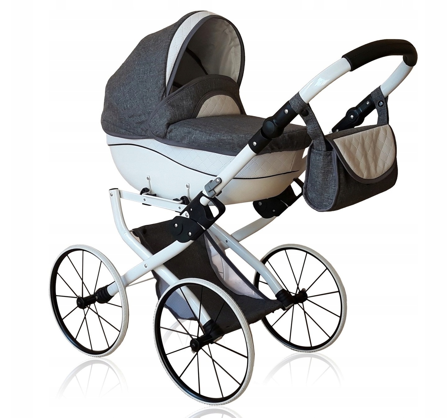 Wózek dla lalki głęboki KacBru Limitowana wersja ! PL Seria Limitowana