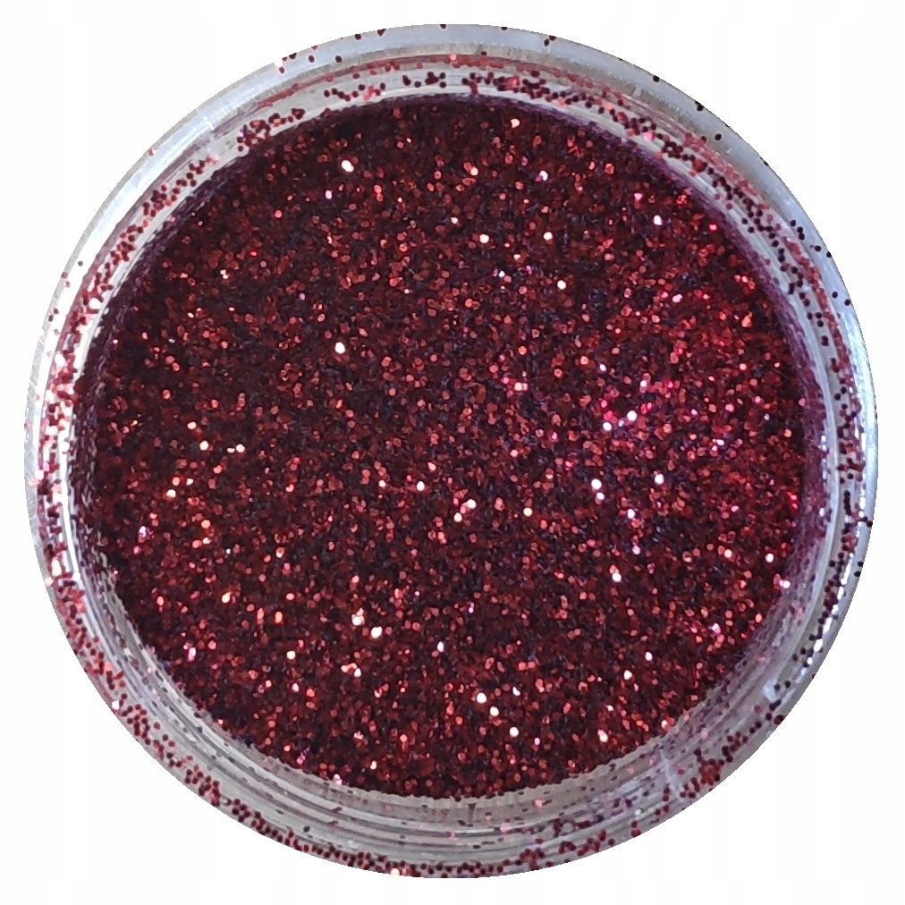 

Pyłek Dark Red brokat do zdobień manicure