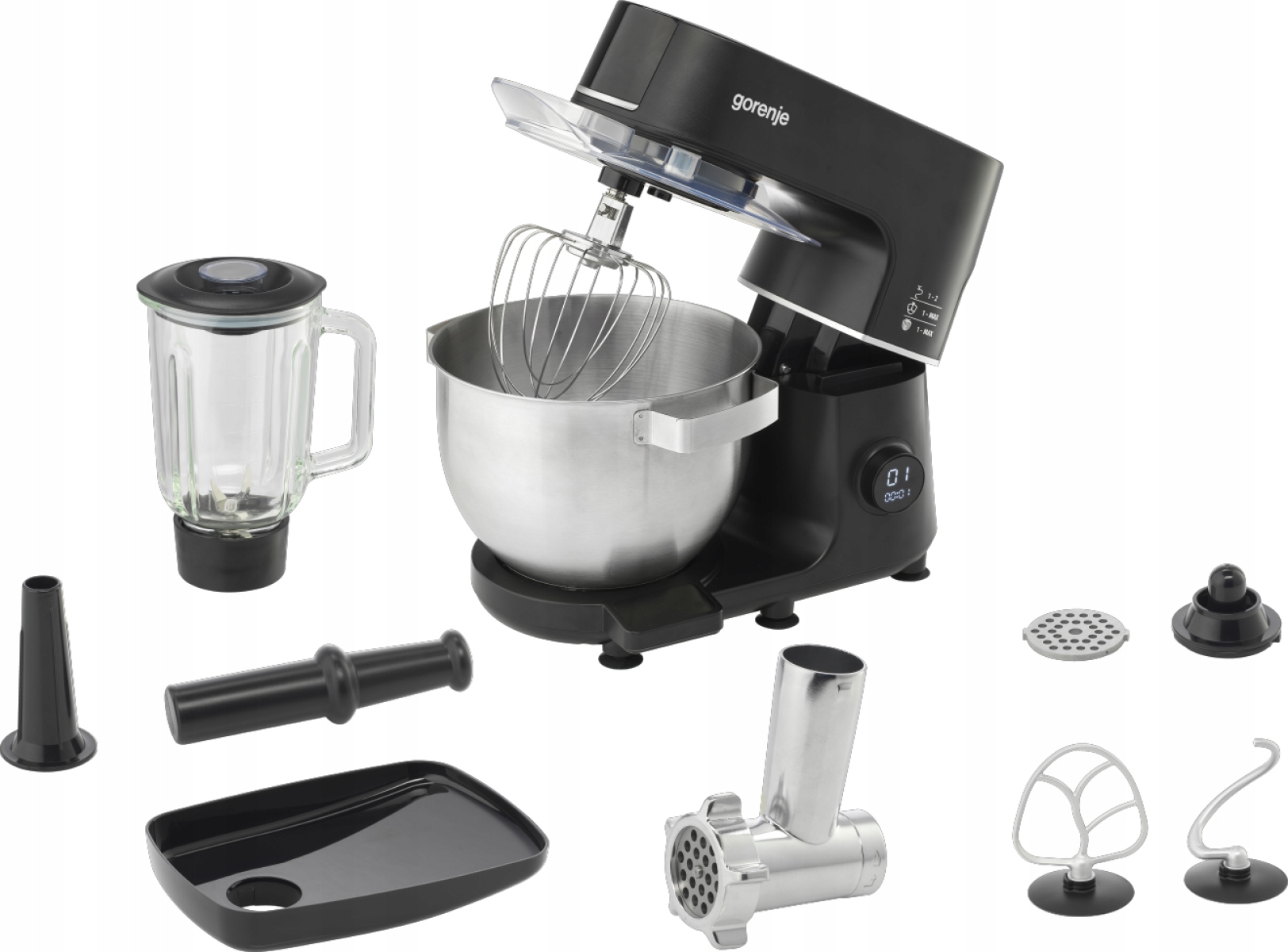 Gorenje Kuchyňský spotřebič MMC1000SCB 1000 W Počet rychlostí 12