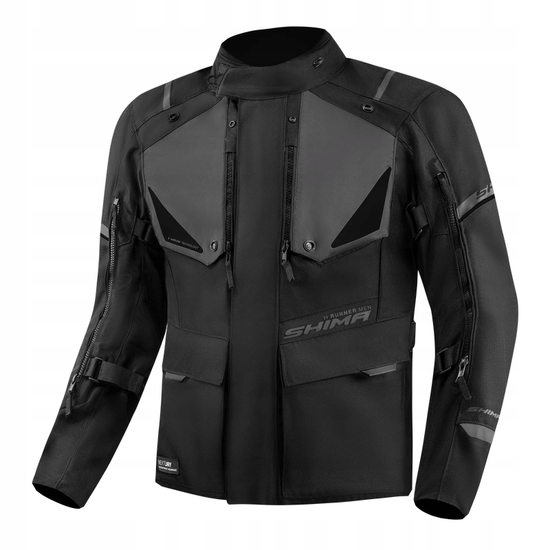 Turistická motocyklová bunda Shima Runner Black čierna Darčeky