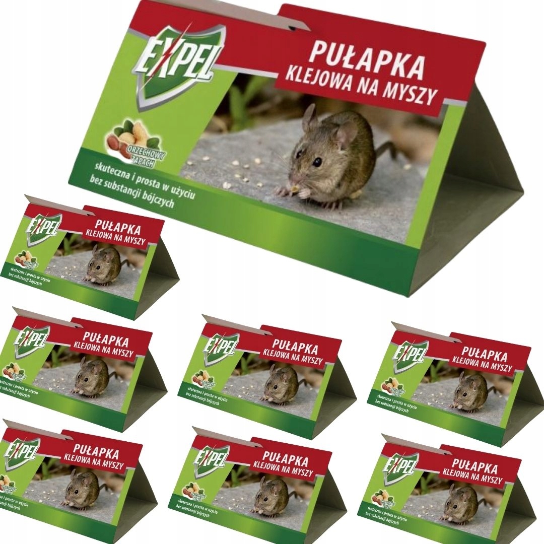 

Pułapka klejowa na myszy orzech zapach Expel x 8