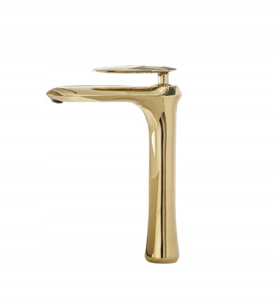 Zlatá umývadlová batéria Gold Poler