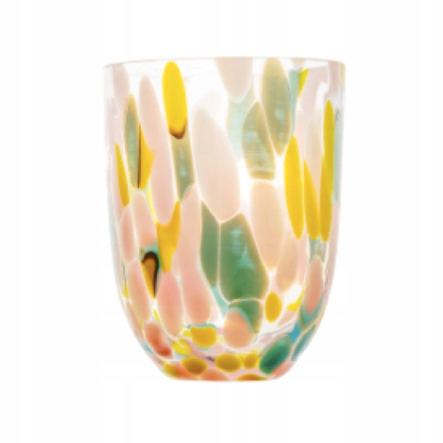 Poháre Anna Von Lipa sklenené priehľadné univerzálne maľované sada