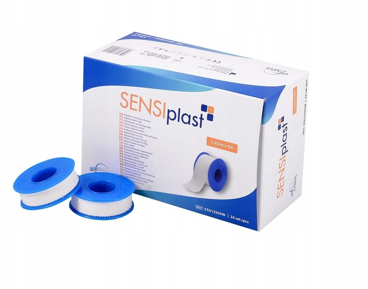 

Plaster Tkaninowy biały przylepiec 5mx1,25cm 24szt