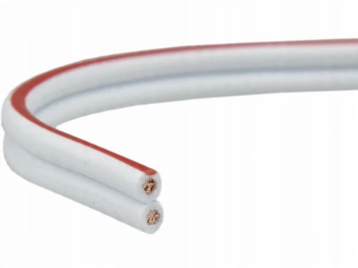 

Przewód 2-żyłowy Led SMYp 2x1mm 12/24V biały 1m