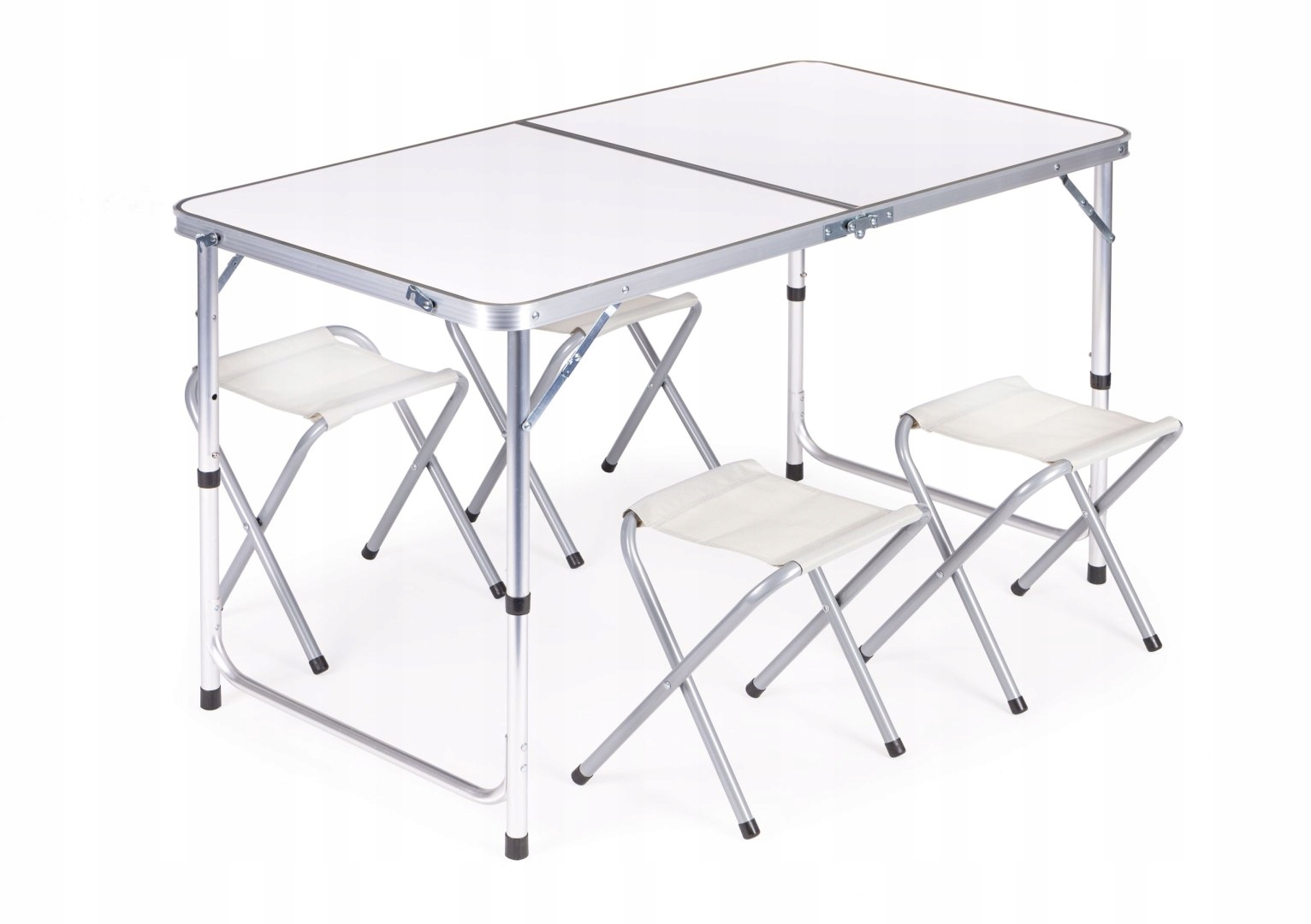 Turistický stolek skládací set 4 židle bílý MultiGarden MultiGa
