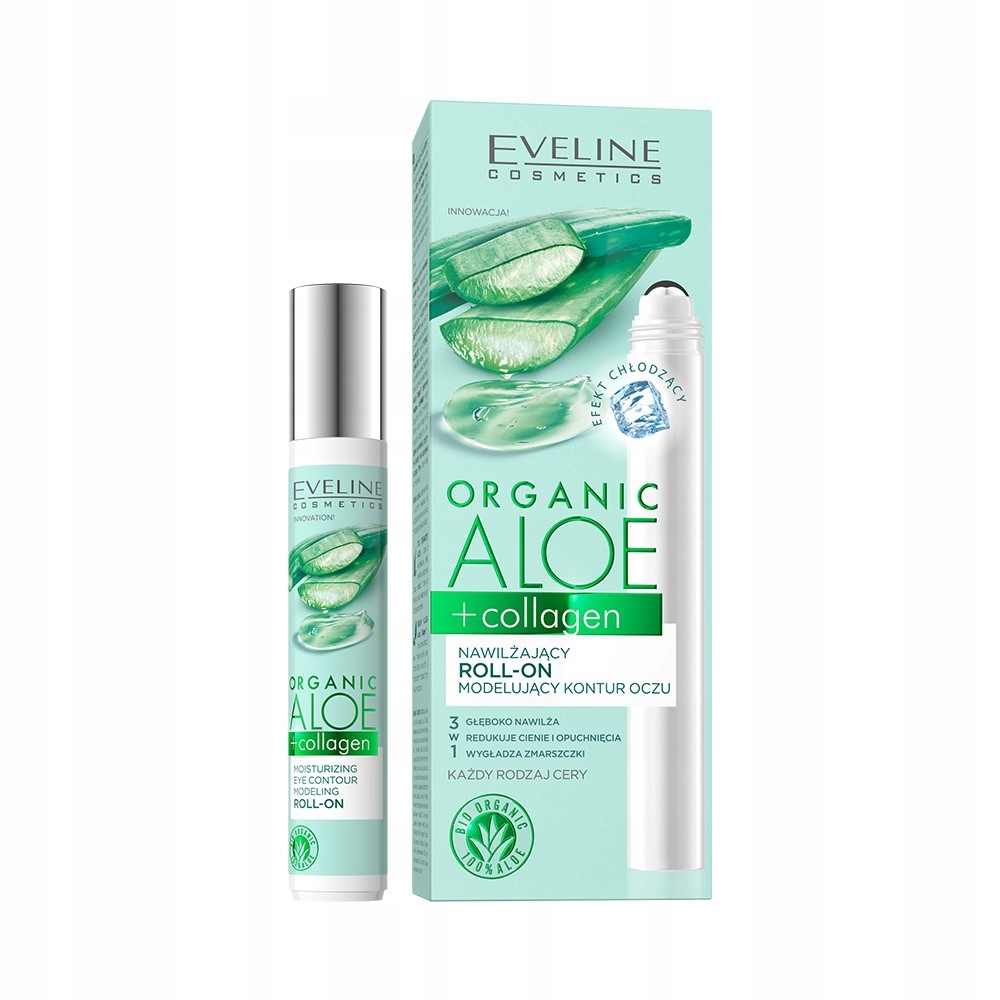 

Eveline Cosmetics Organic Aloe roll-on pod oczy