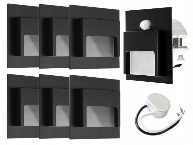 Sada Halogen Led schodišťová lampa 7x senzor