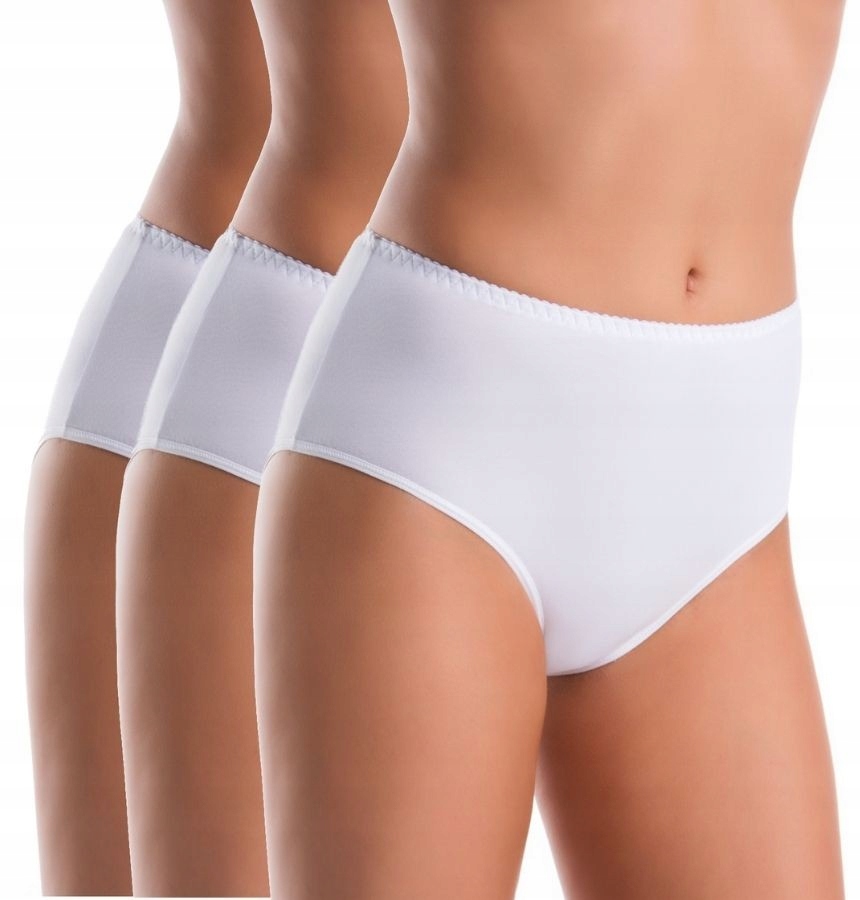 

Wielopak majtek z wysokim stanem Classico biel 2XL