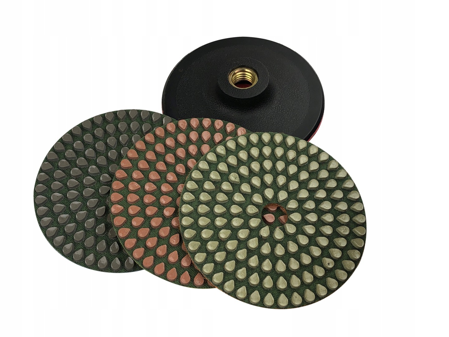 

3 Szt Dysk Polerski 100MM Sucho Mokro Gres Uchw