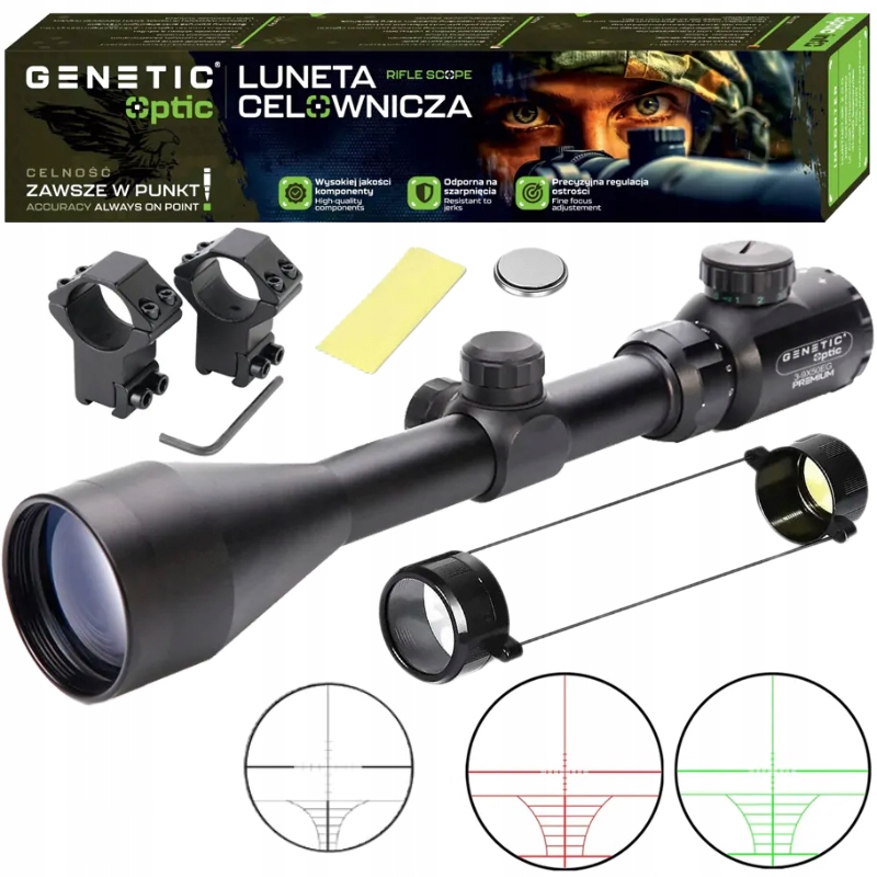 Zaměřovací Dalekohled 3-9x50EG Zaměřovač Pro Vzduchovku Pcp Mil-dot Lišta 11MM