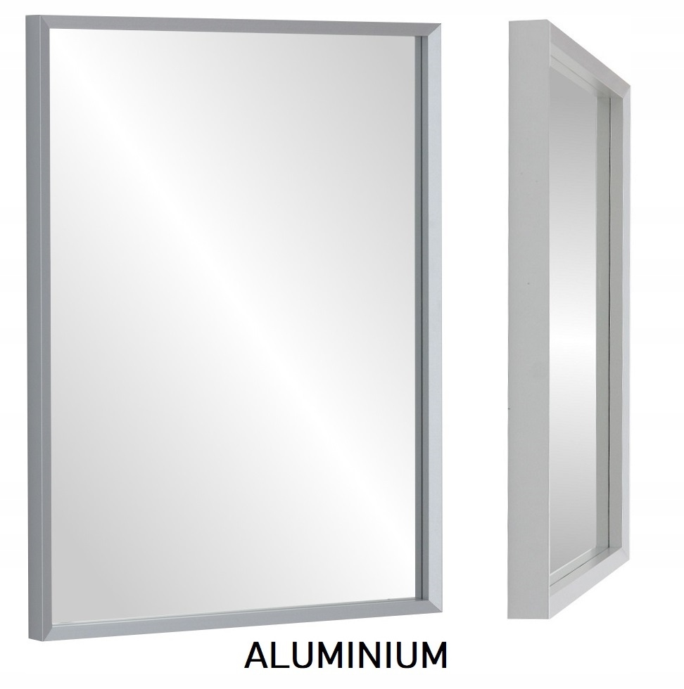 HIT! Lustro 80x60 wąska KASETONOWA rama kolory Kształt prostokąt