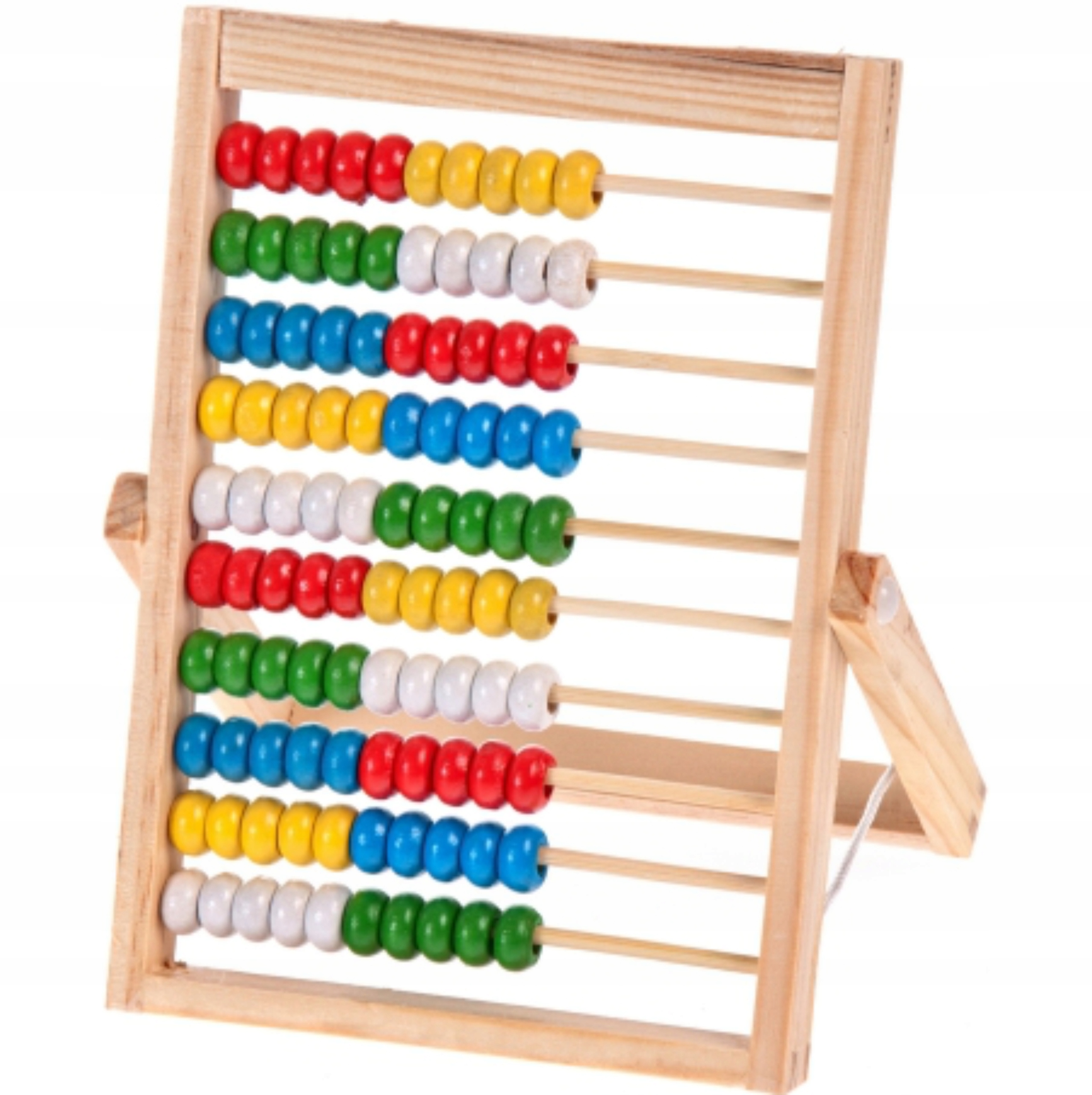 Liczydło drewniane STARPAK kolorowe edukacyjne