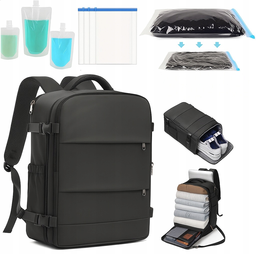 Plecak Turystyczny Kabinowy 40x30x20 do Samolotu Ryanair Wizzair