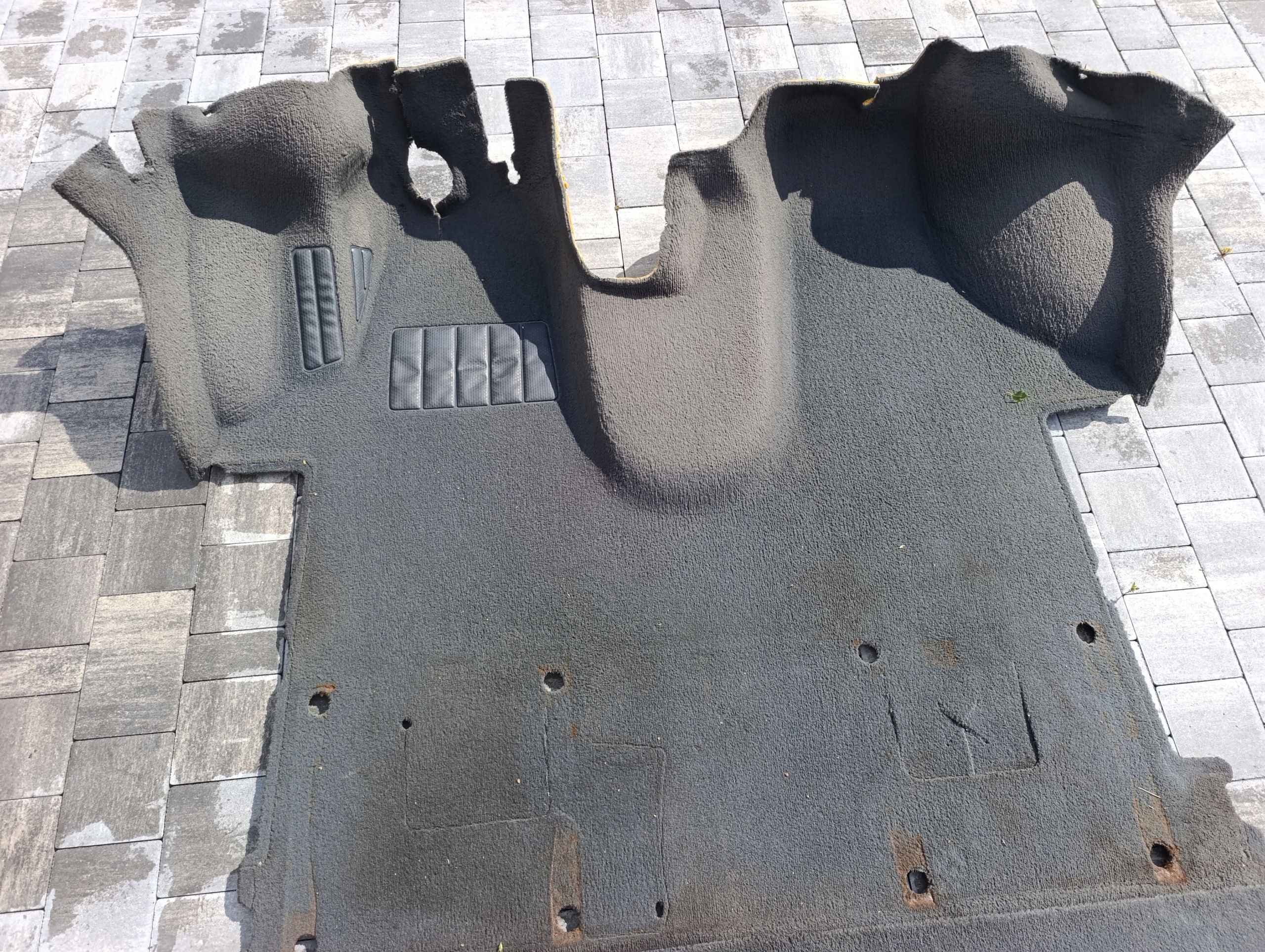 carpet mats VW T5 T6 front welur black