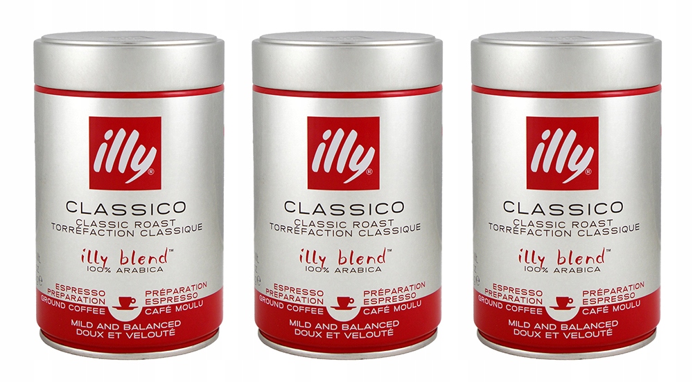 Kawa mielona Illy Classico 250 g 3 szt.