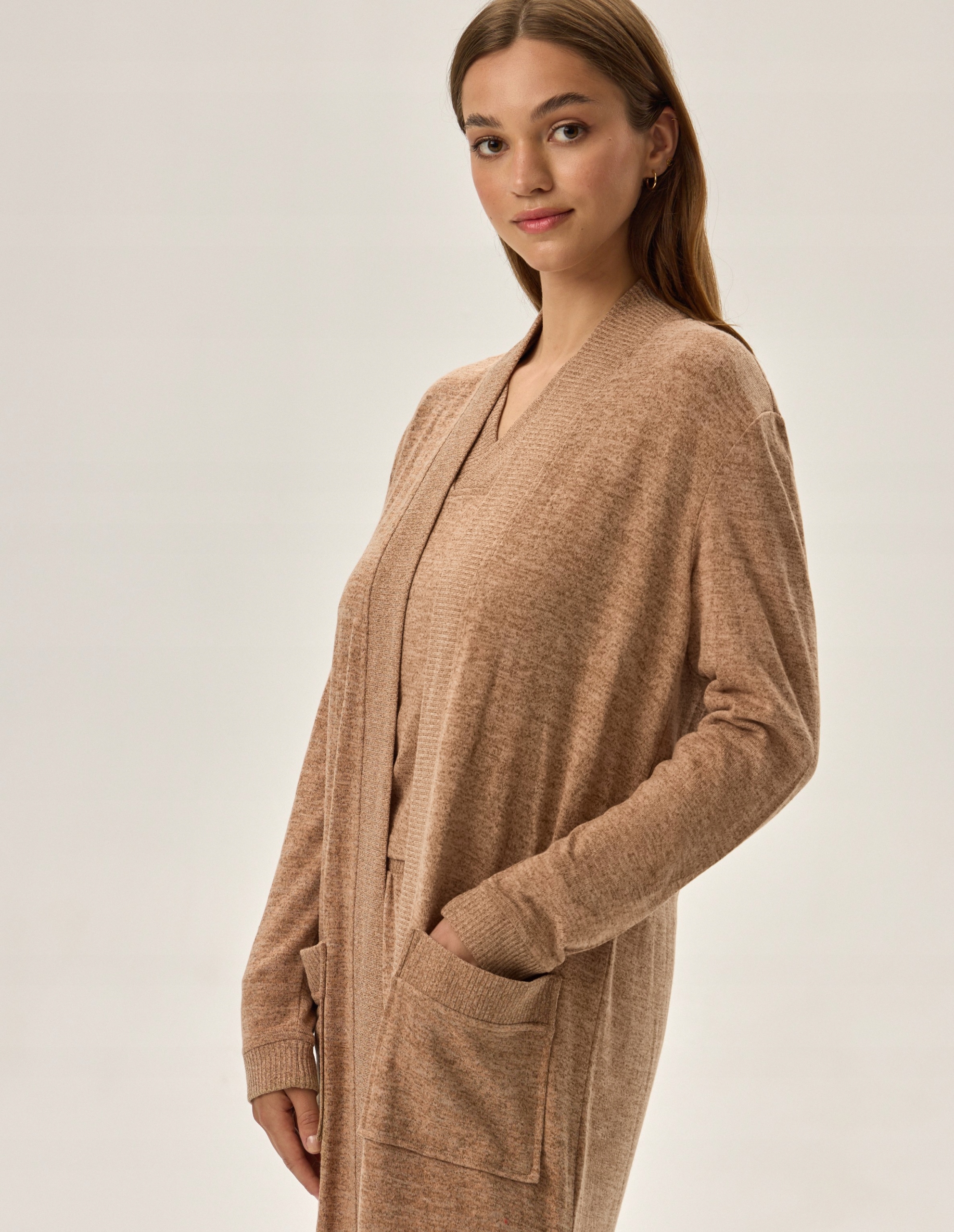 Dámský Župan Fudge 41948 L/XL béžová/melange