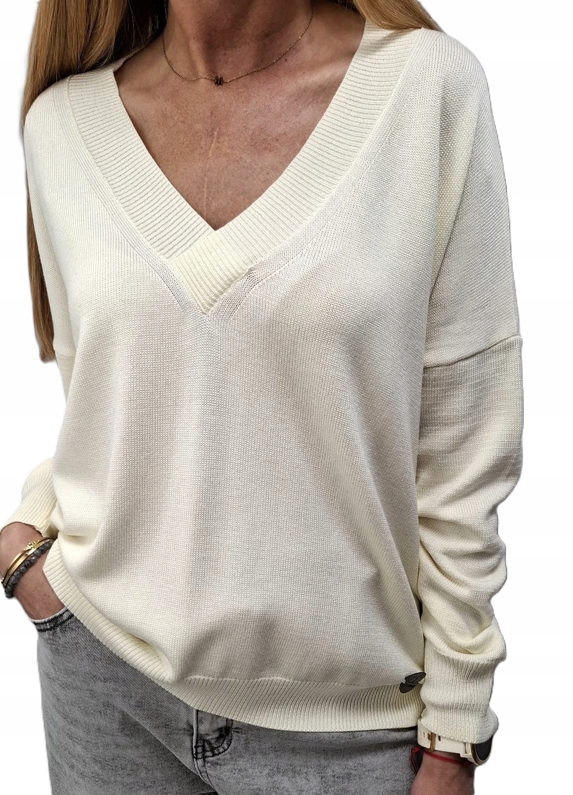 Cocomore Svetr Bluza V Krémový Ecru