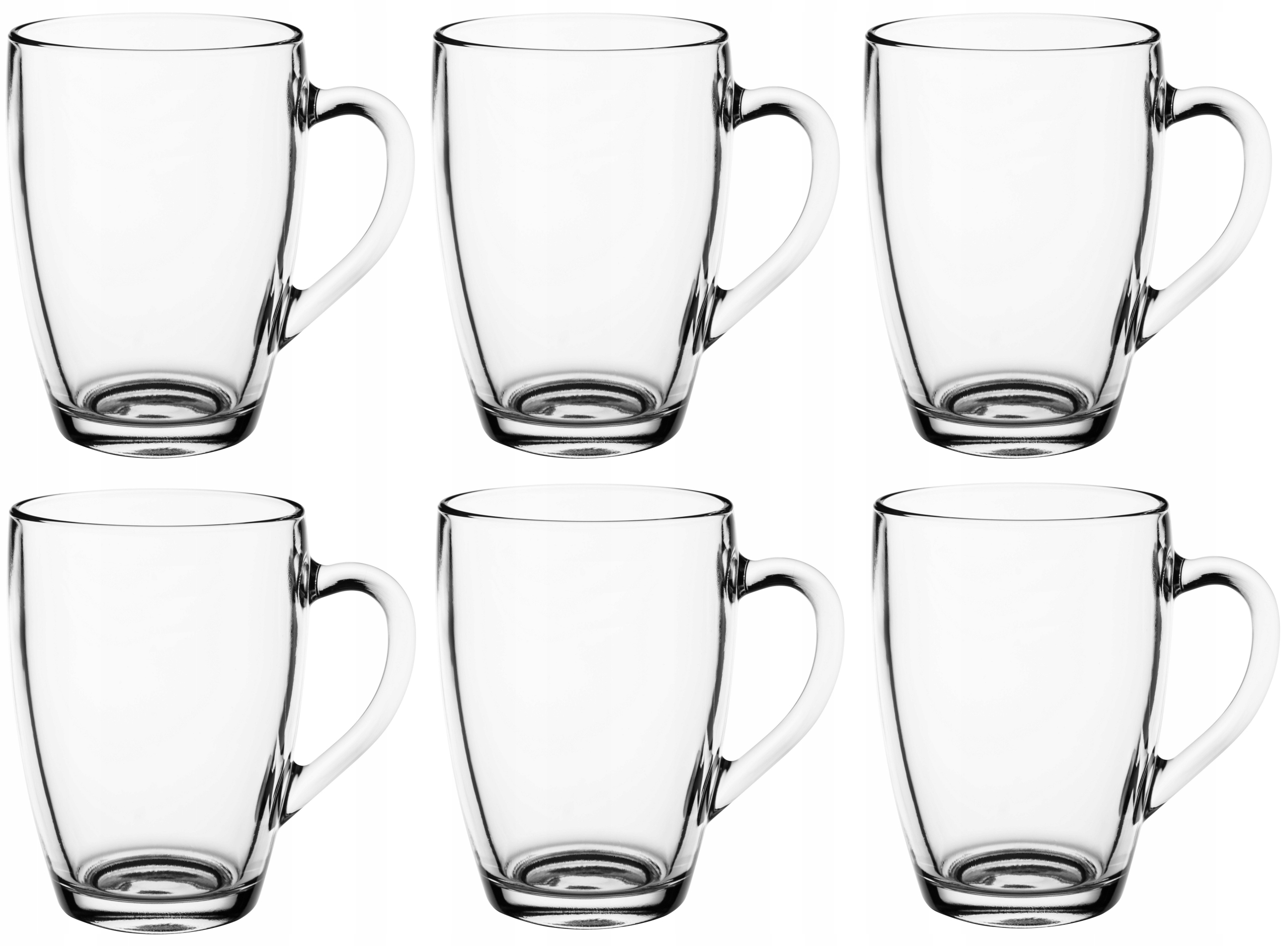 

Kubek Szklanka Tedi Z Uchem 375ML Komplet 6SZT