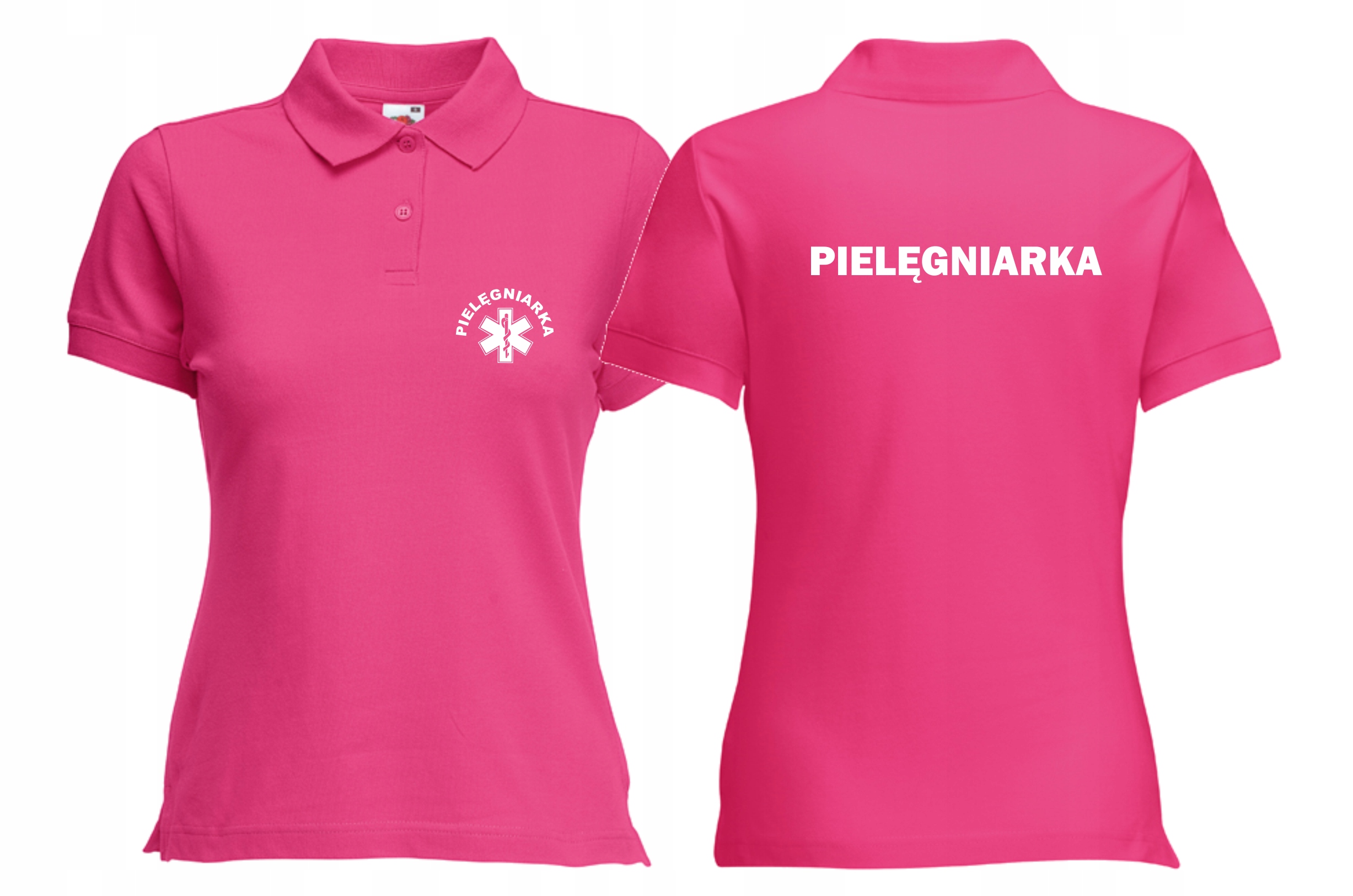 

Koszulka Polo Pielęgniarka napis plecy roz L