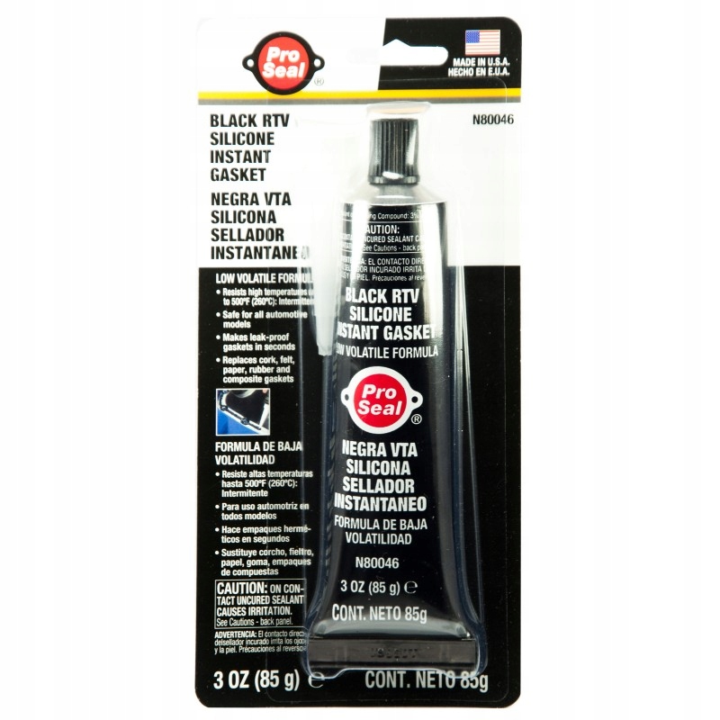 

Pro Seal uszczelniacz silikonowy czarny 85g