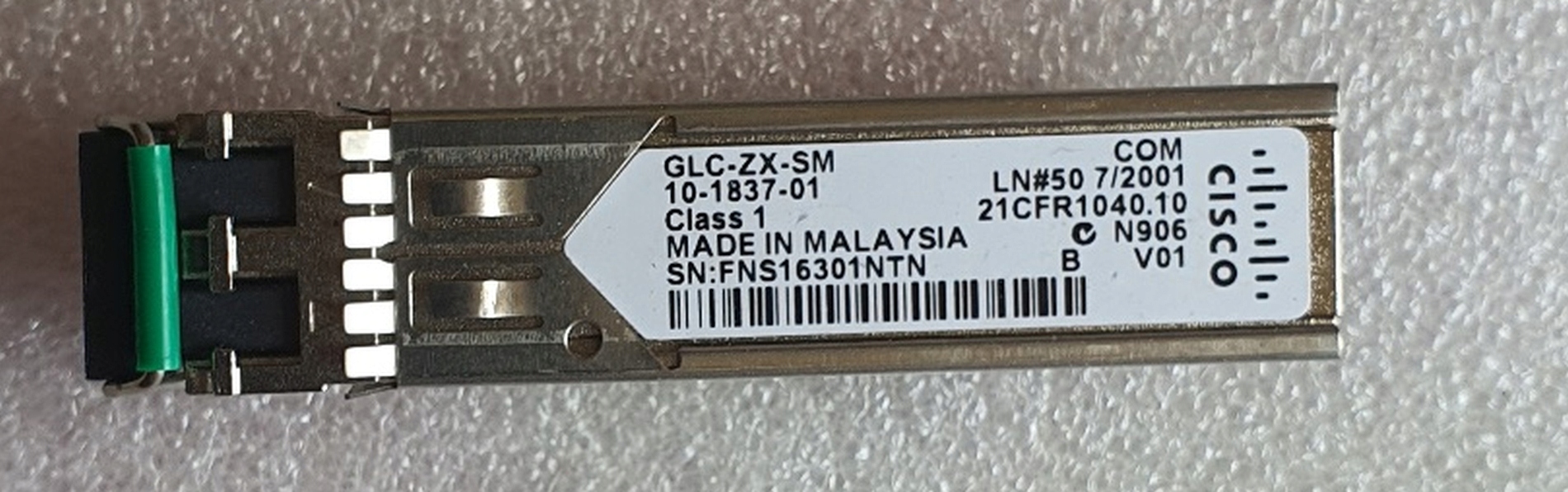 Vložka Sfp Cisco 1 Gb/s 1550 nm 70 100 km Glc-zx-sm Nová